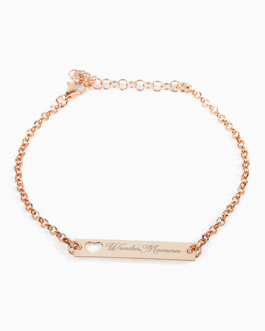 Bracciale Targhetta con Testo Personalizzabile